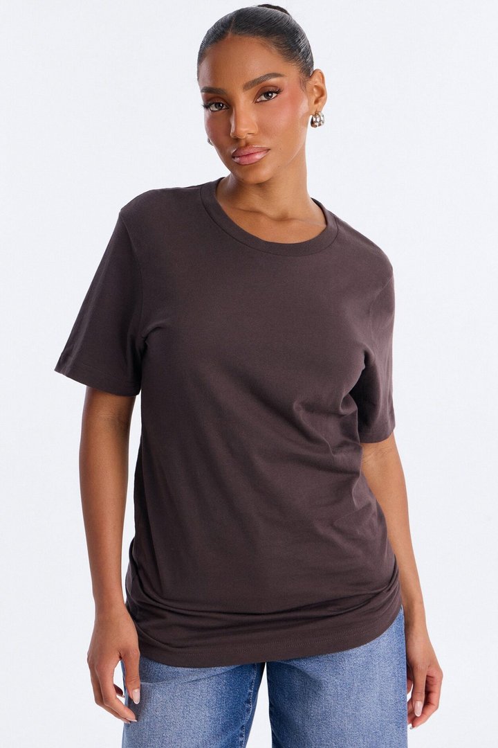 Your Favorite Everyday Essential T Shirt - Brown