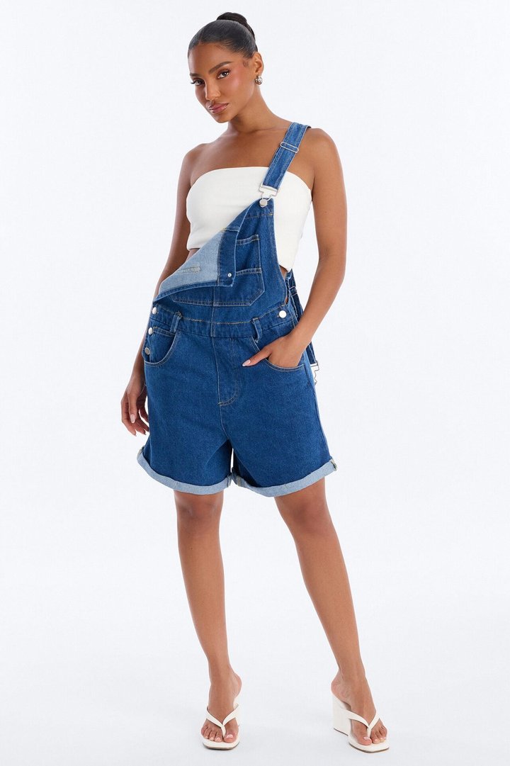 Carolina Denim Short Overall - Indigo