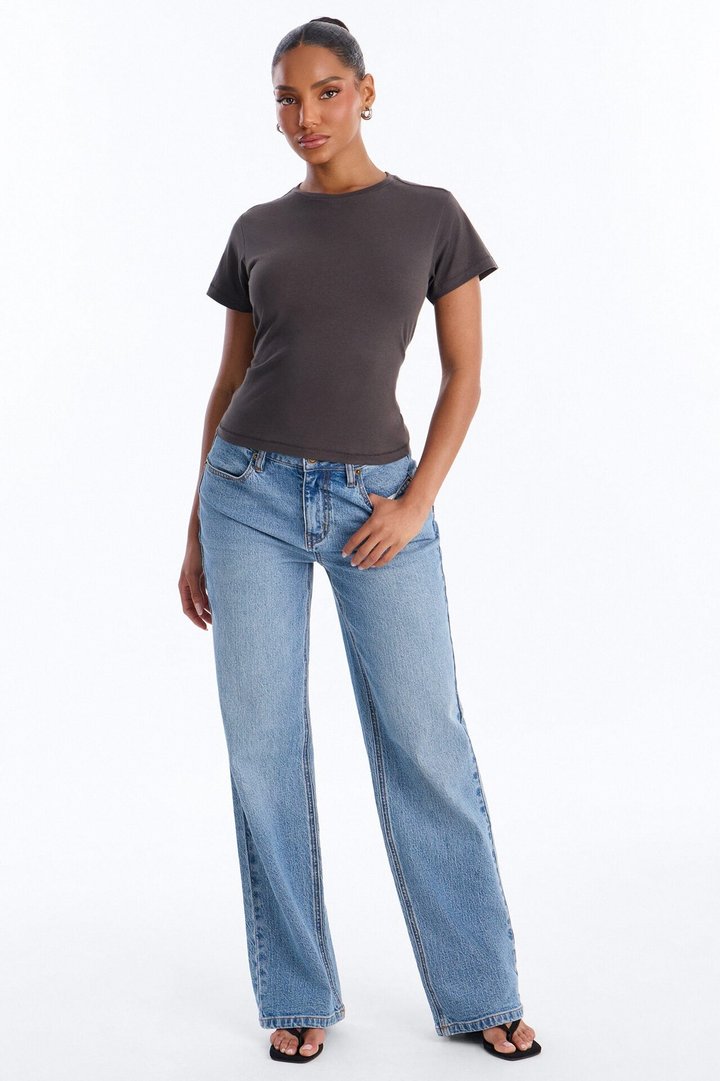 Most Essential Baby Tee - Black Wash