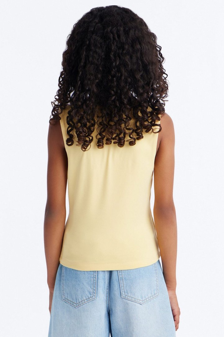 Mini Aloha Floral Tank Top - Yellow