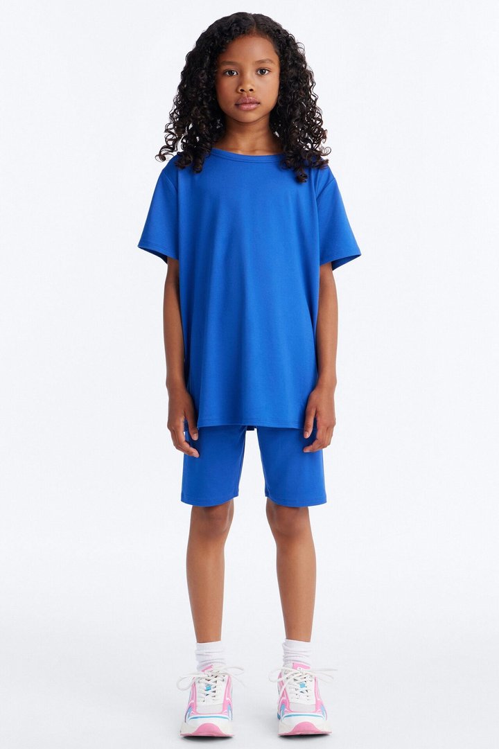 Mini Weekend Vibes Short Set - Royal