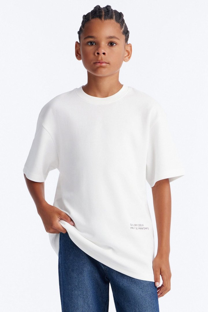 Mini Life Is So Simple Short Sleeve Tee - White