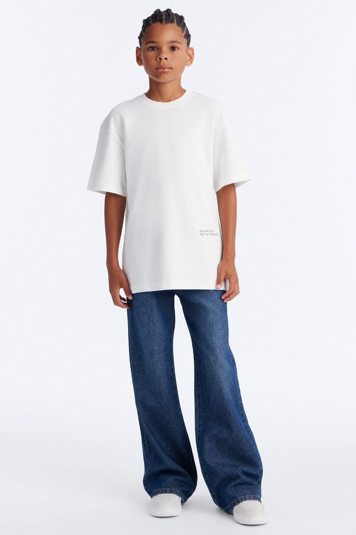 Mini Life Is So Simple Short Sleeve Tee - White