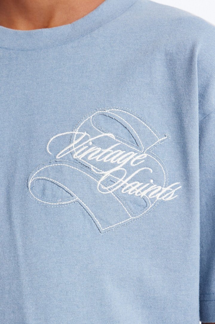 Mini Still A Saint Short Sleeve Tee - Light Blue