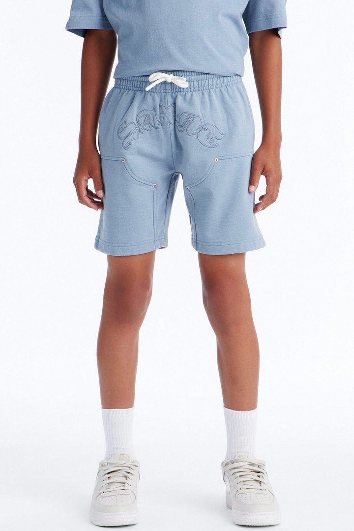 Mini Still A Saint Shorts - Light Blue