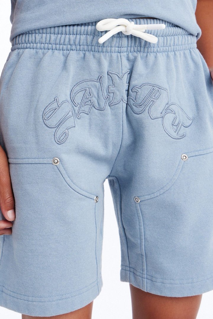 Mini Still A Saint Shorts - Light Blue