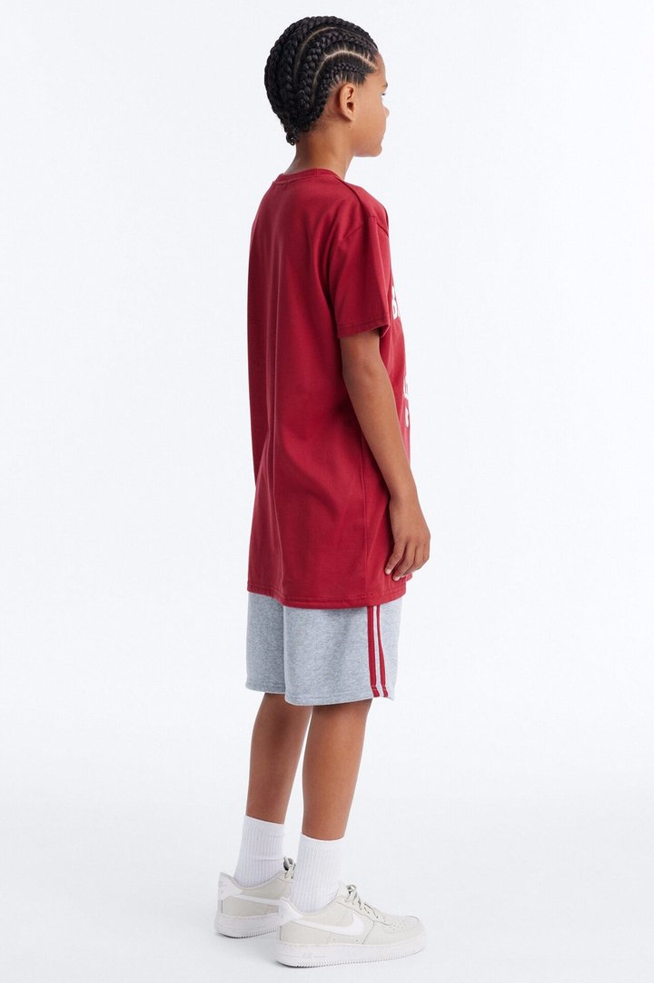 Mini There Are Better Days Ahead Short Set - Burgundy/combo