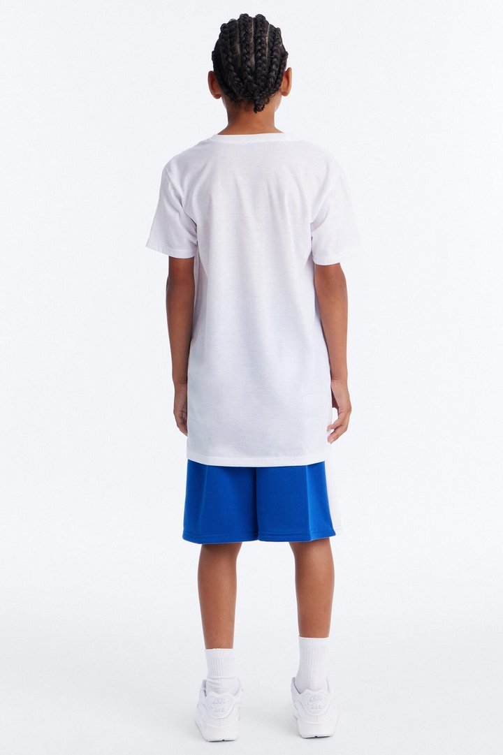 Mini Beverly Palm Trees Short Set - White/combo