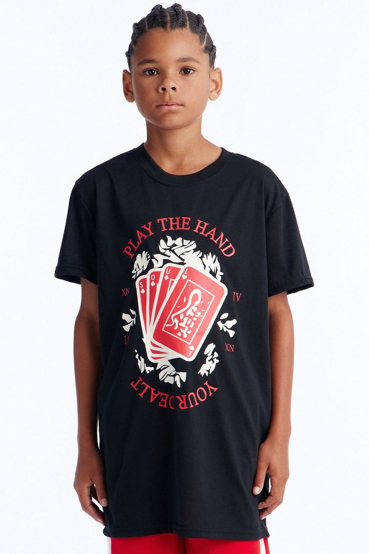 Mini Play The Hand You're Dealt Short Set - Black/Red