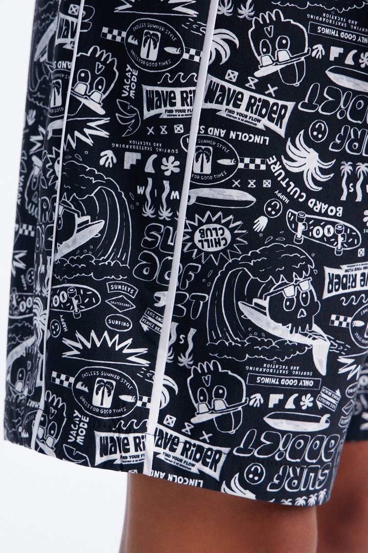 Mini Outlaw Tides Board Short - Black