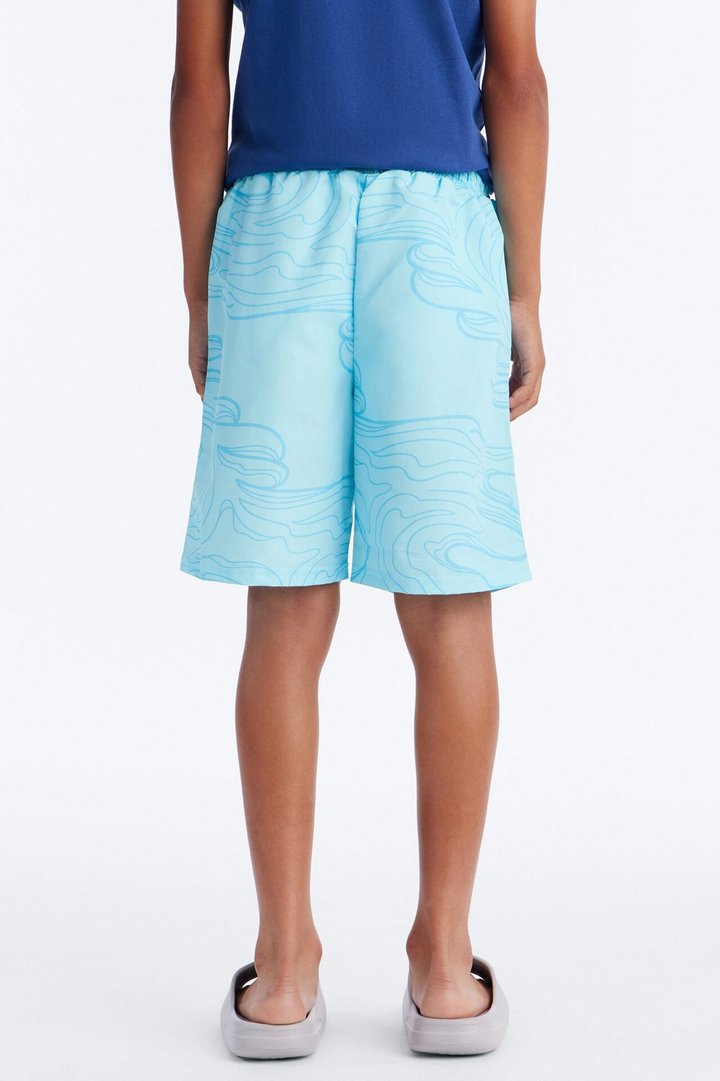 Mini Southpole Truth and Liberty Swim Trunk - Aqua