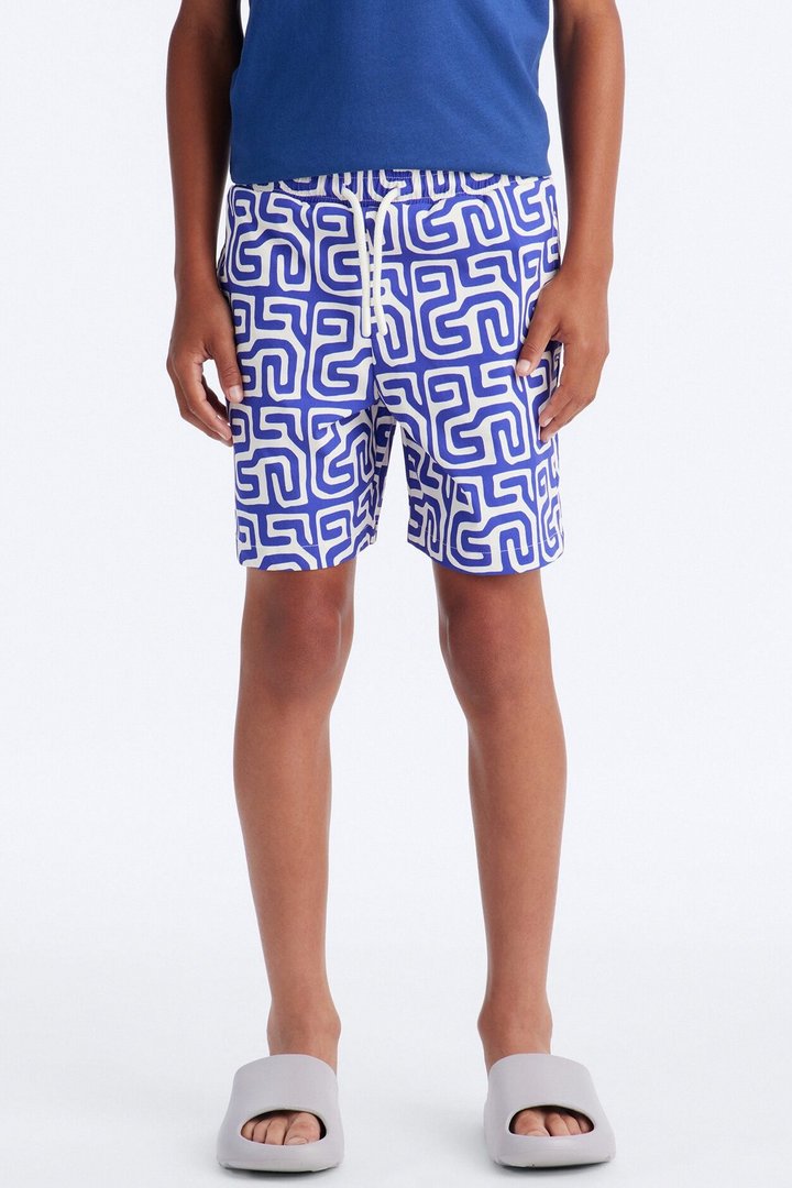 Mini Lonian Tessera Swim Trunk - Blue