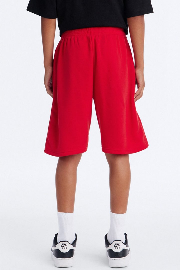 Mini LA Boy Fleece Shorts - Red