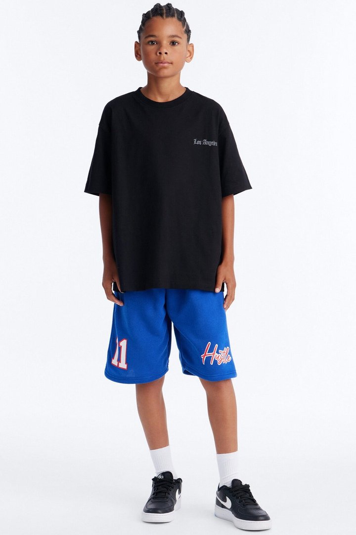 Mini Team Captain Fleece Shorts - Blue