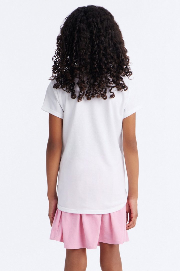 Mini Heart So Full Skort Set - White/Pink
