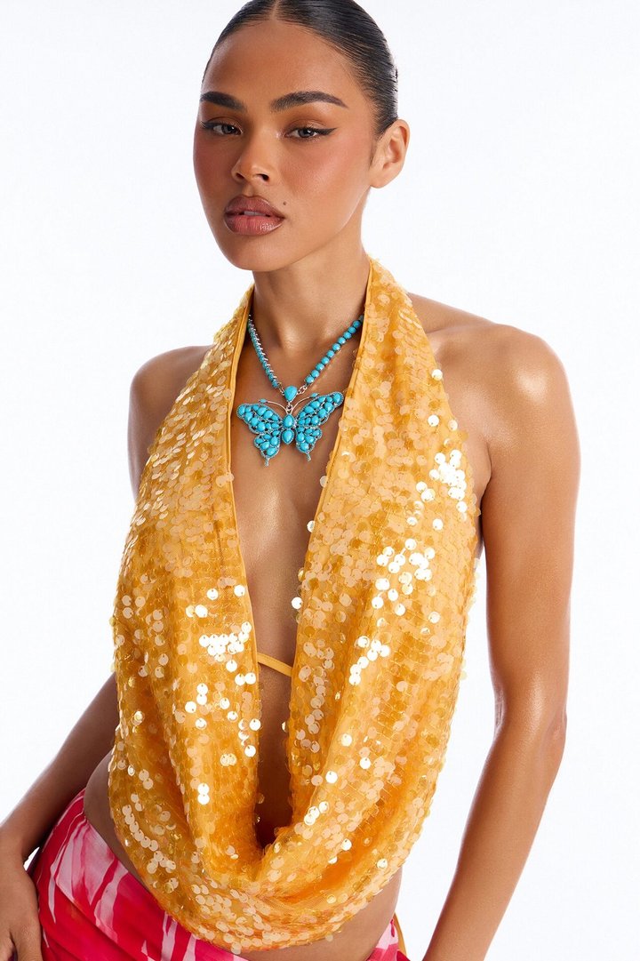 Dream Flutter Butterfly Necklace - Turquoise