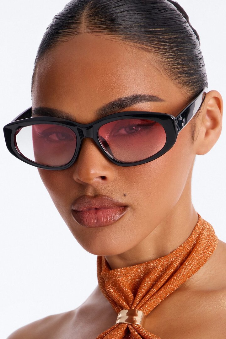 Away Mode Sunglasses - Black/Pink
