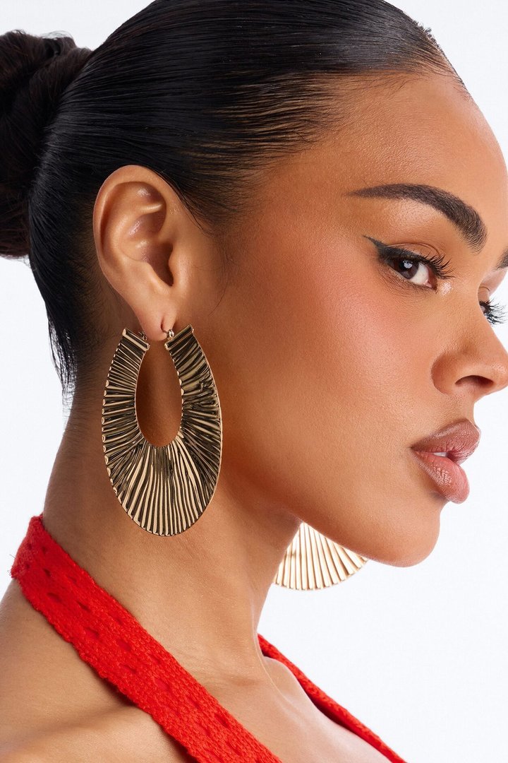 Sleek Hoop Earrings - Gold