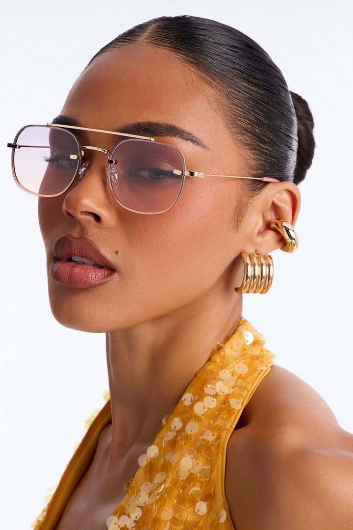 Vacay Tunnel Vision Sunglasses - Pink