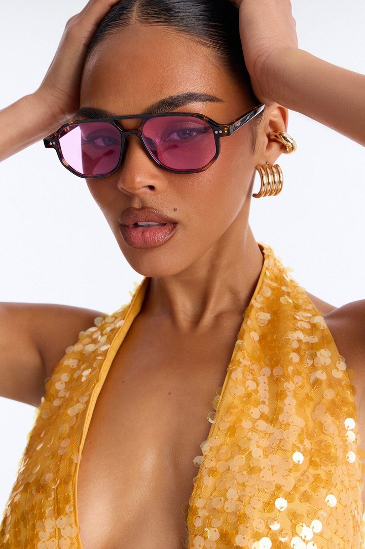 Alexi Aviator Sunglasses - Tortoise