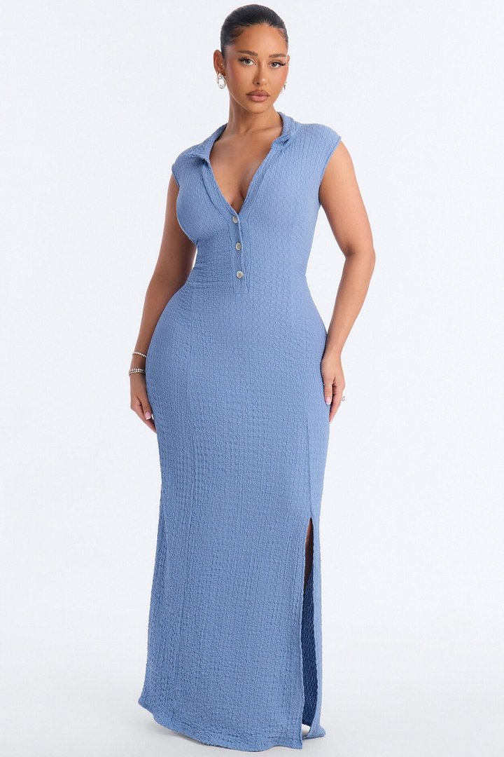 Forever A Classic Maxi Dress - Blue