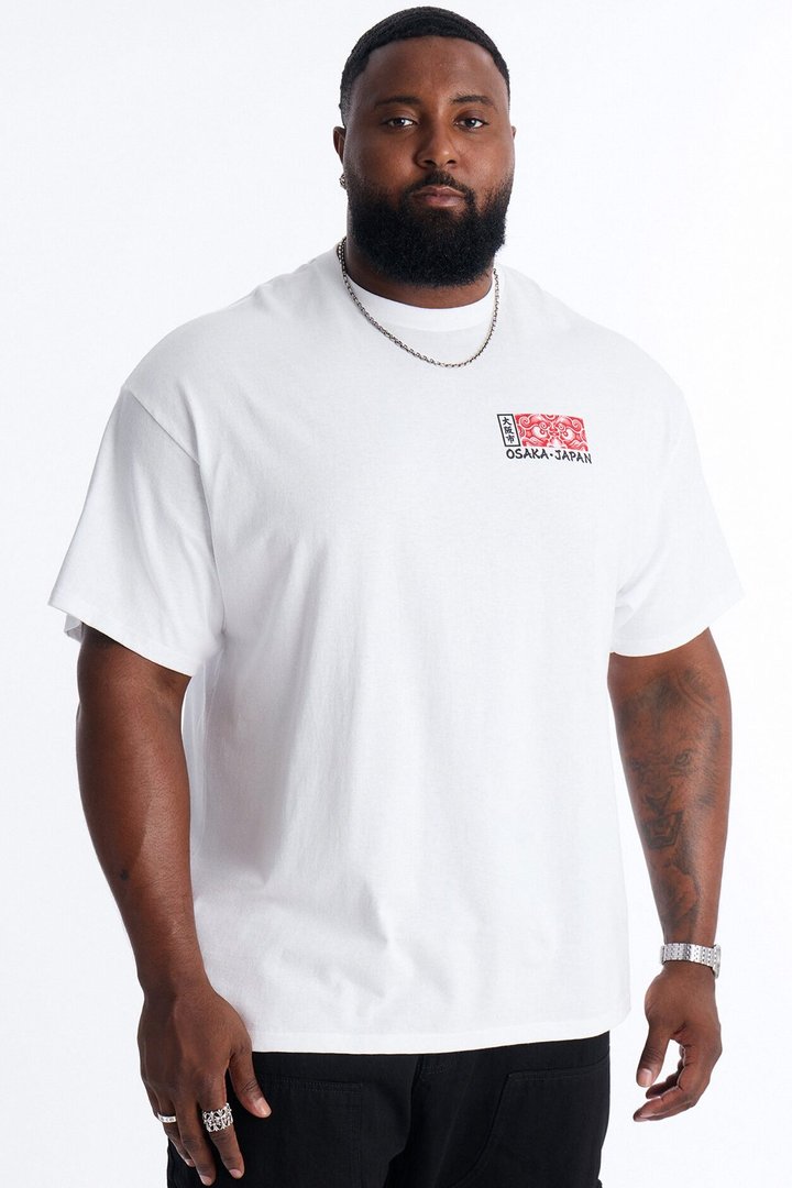 Osaka Japan Tiger Short Sleeve Tee - White