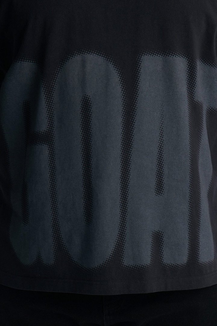 GOAT Oversized Heavy Weight Short Sleeve Tee - Black