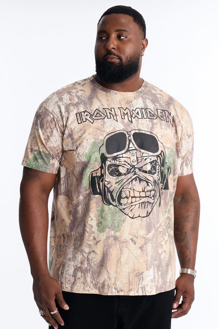 Iron Maiden Camo Short Sleeve Tee - Camouflage