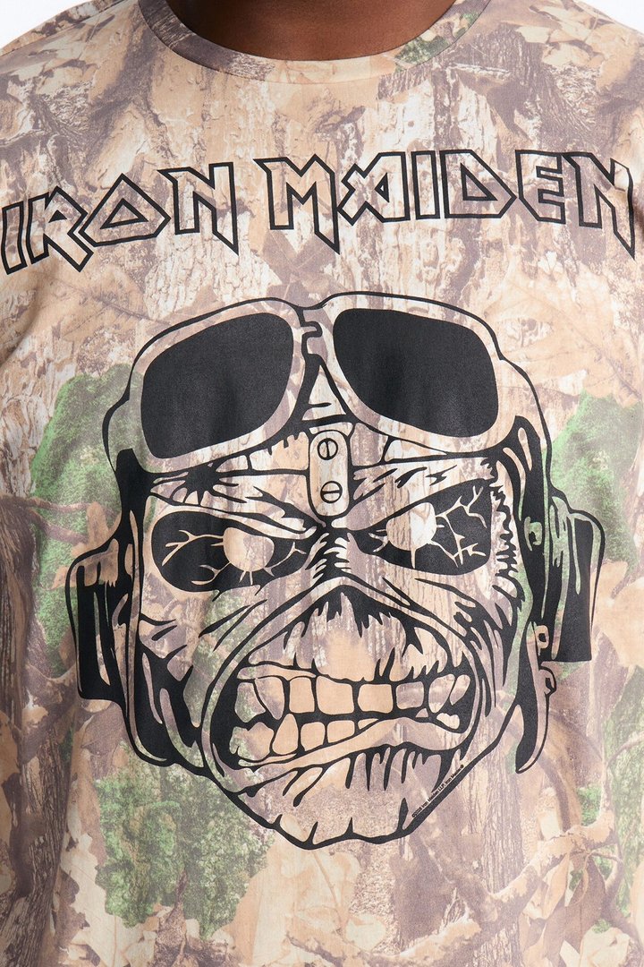 Iron Maiden Camo Short Sleeve Tee - Camouflage