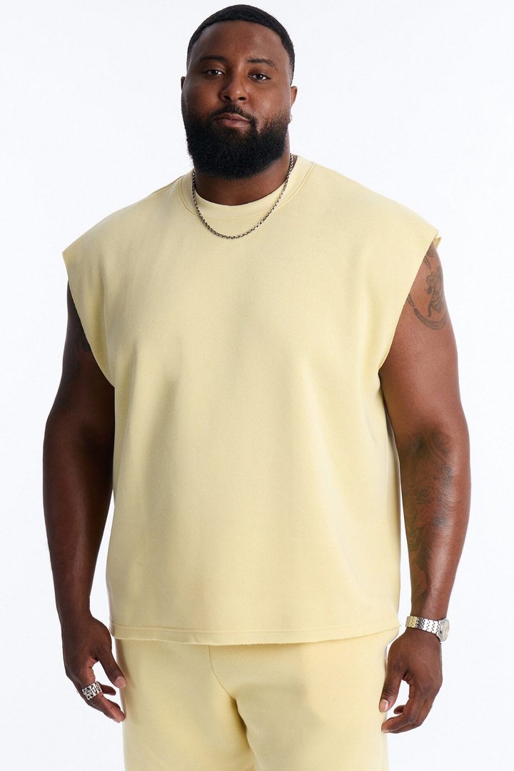 Tyson Relaxed Muscle Tee - Butter Yellow