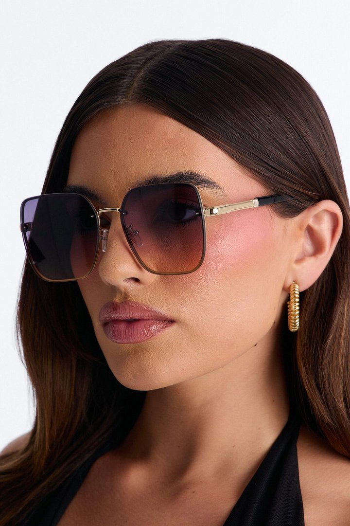 Sour Power Cat Eye Sunglasses - Brown/combo
