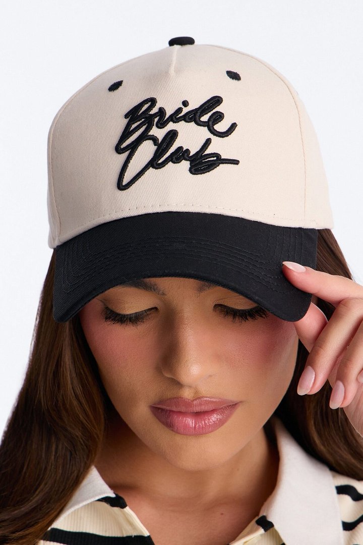 Bride Club Baseball Hat - Black/combo
