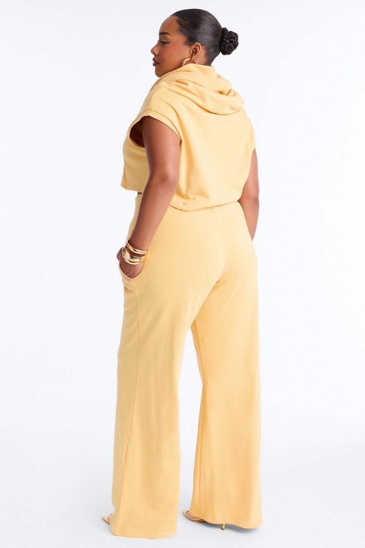 Alexa Wide Leg Pant Set - Yellow