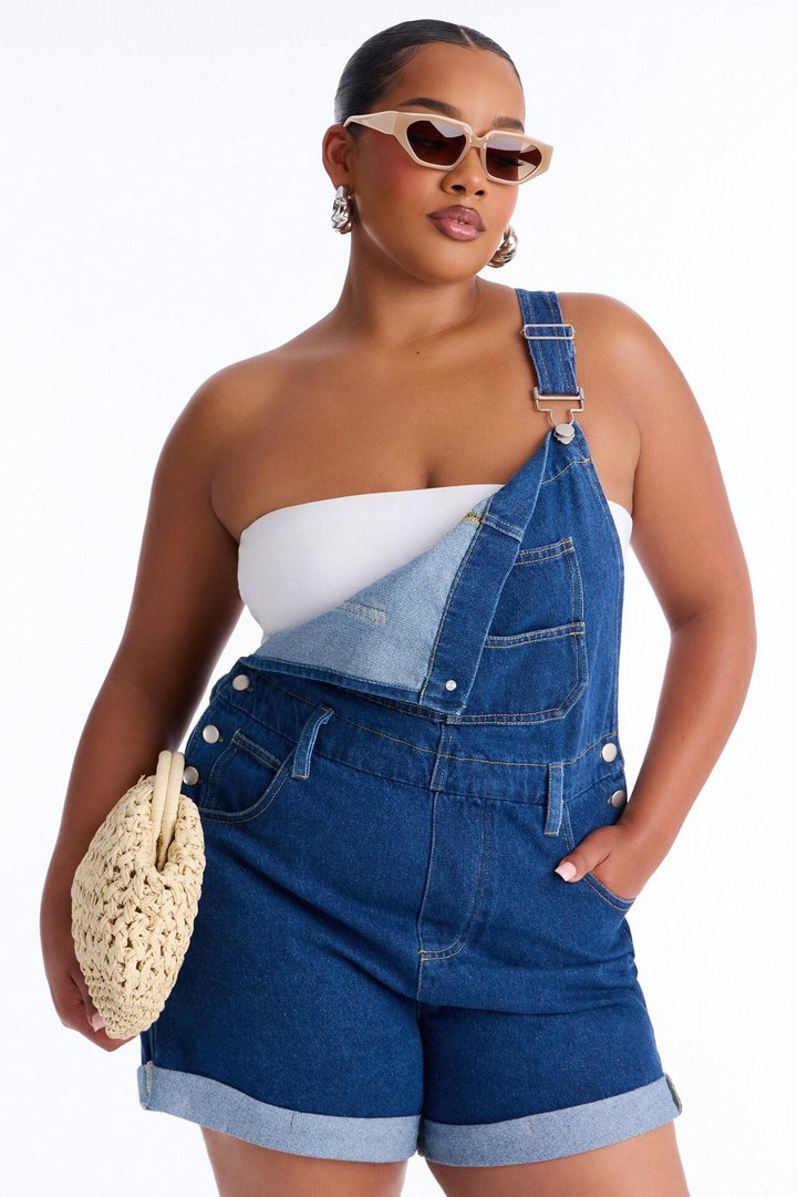 Carolina Denim Short Overall - Indigo