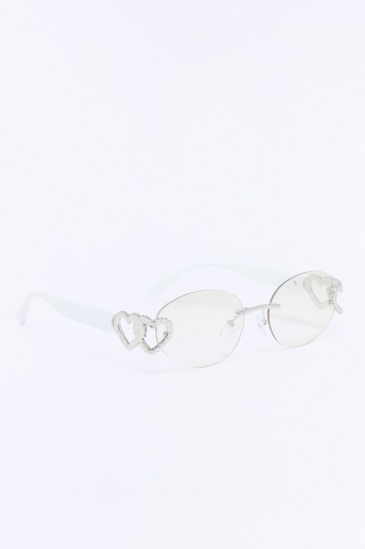 Lover Girl Glasses - White