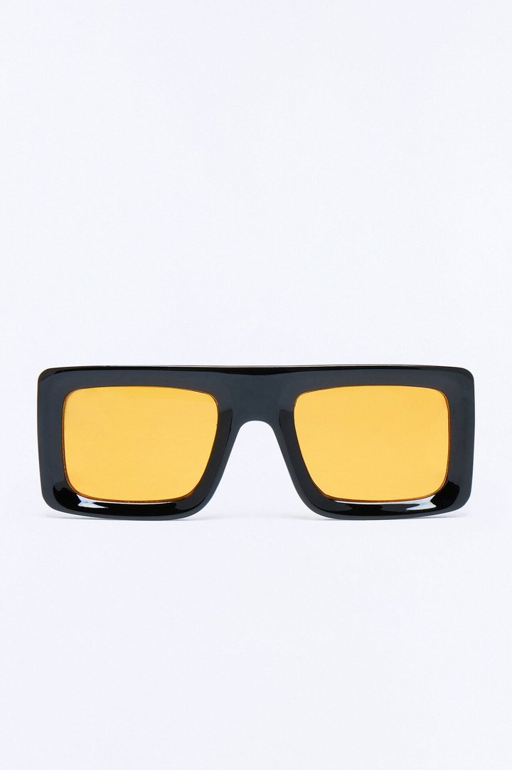 Pop Culture Sunglasses - Black/Yellow