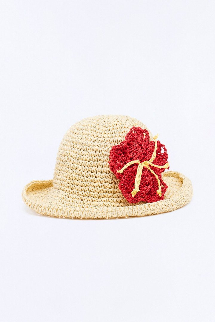 Flower In The Sand Sun Hat - Natural/Combo