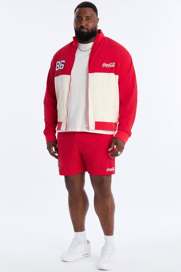 Coca Cola Warm Up Track Jacket - Red/combo