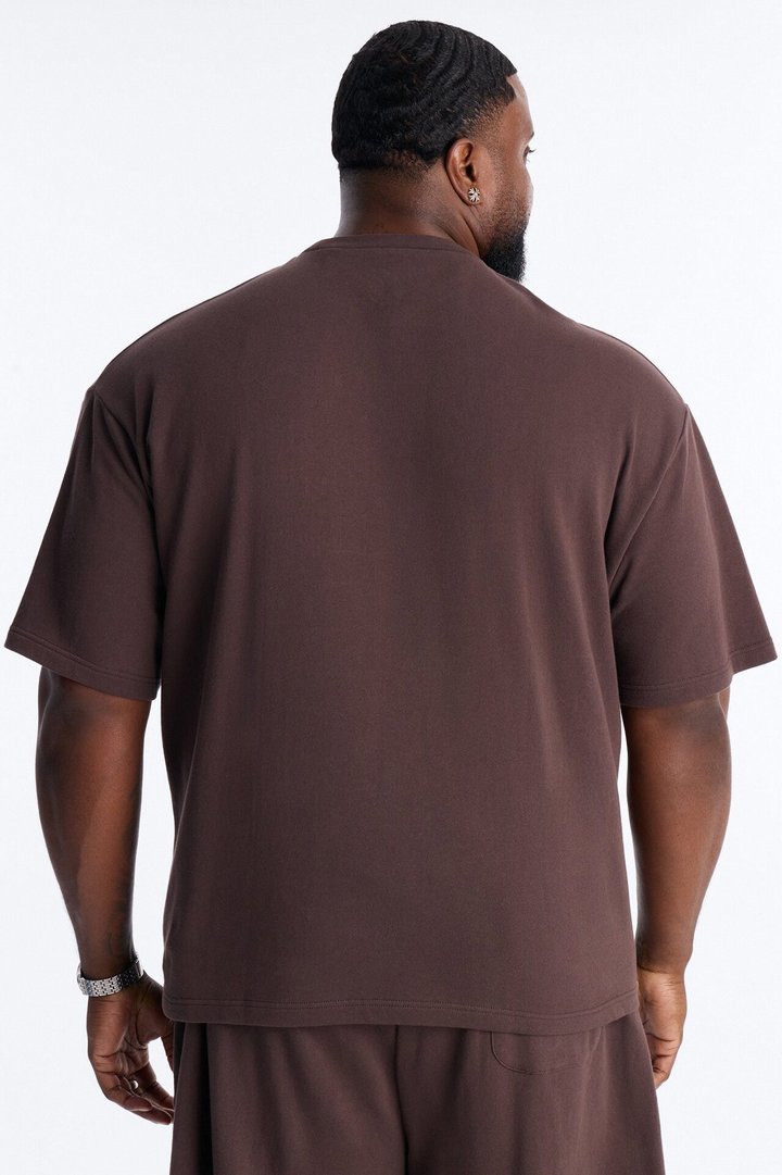 Camo Paneled Fleece Tee - Camouflage