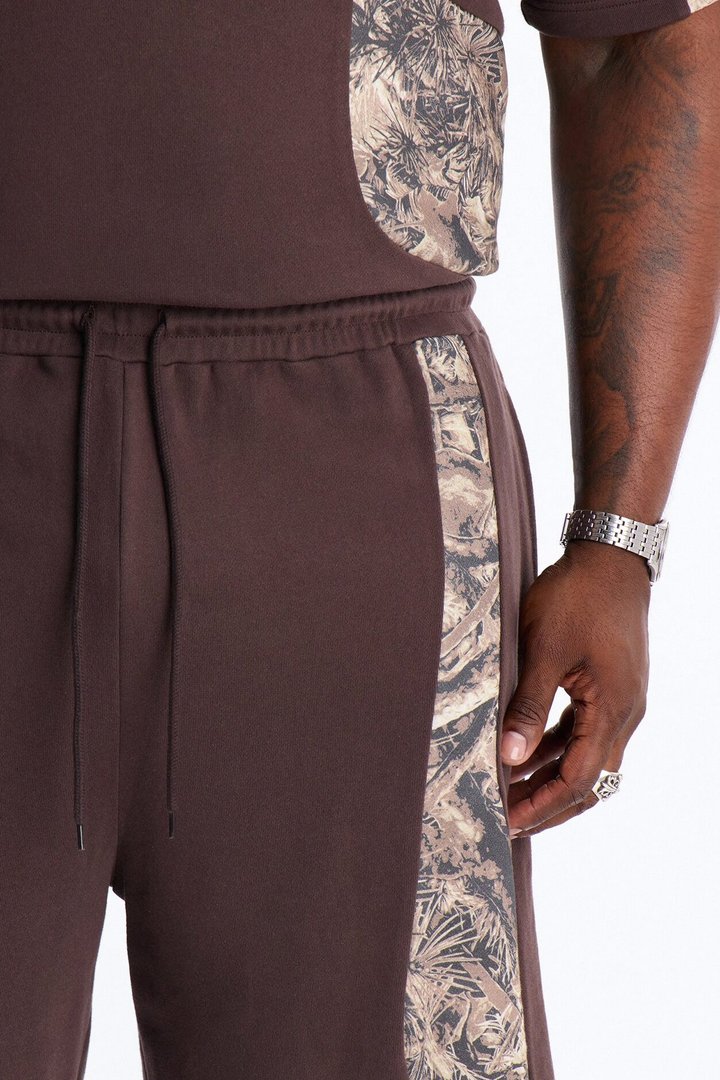 Camo Paneled Sweatshort - Camouflage