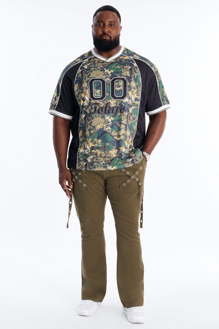 Tokyo V Neck Soccer Jersey - Camouflage