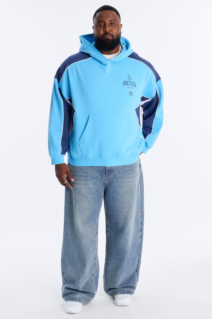 Lionel Messi GOAT Hoodie - Blue