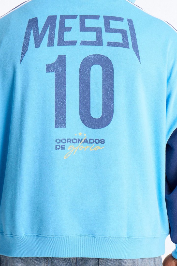 Lionel Messi GOAT Hoodie - Blue