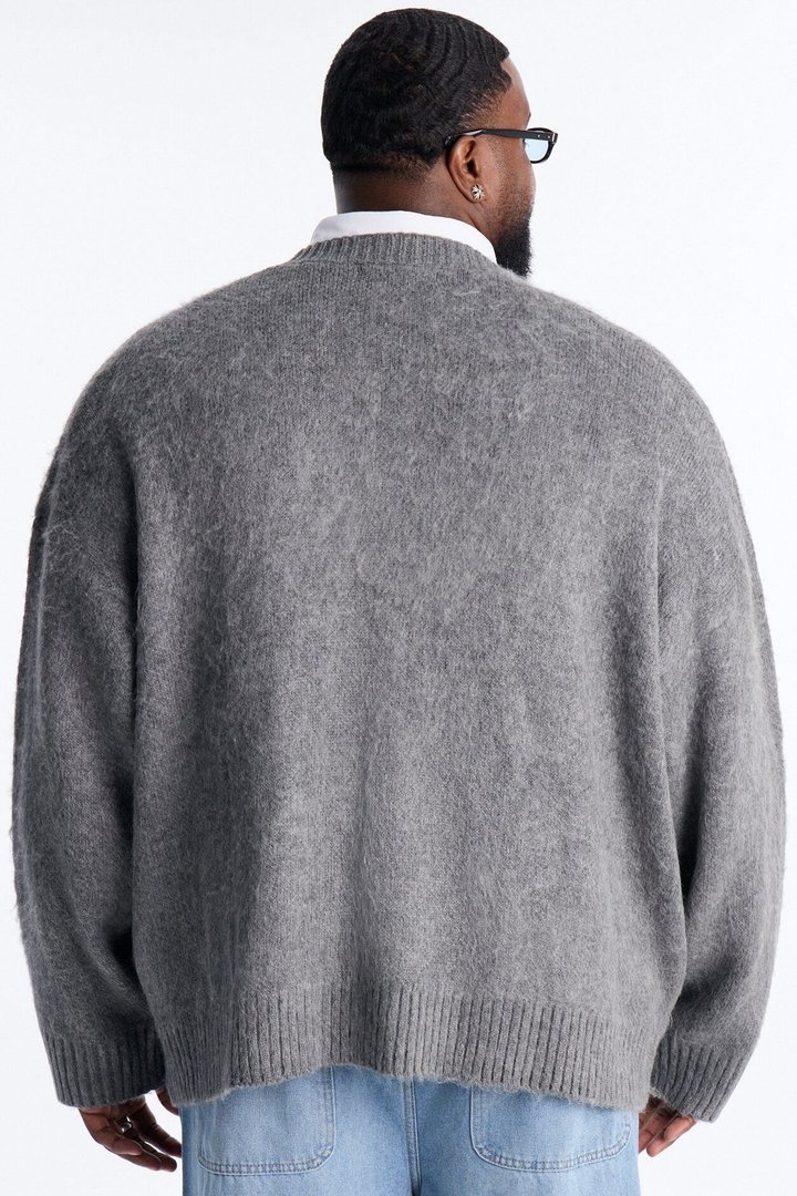 Bejeweled Reverie Cardigan - Grey