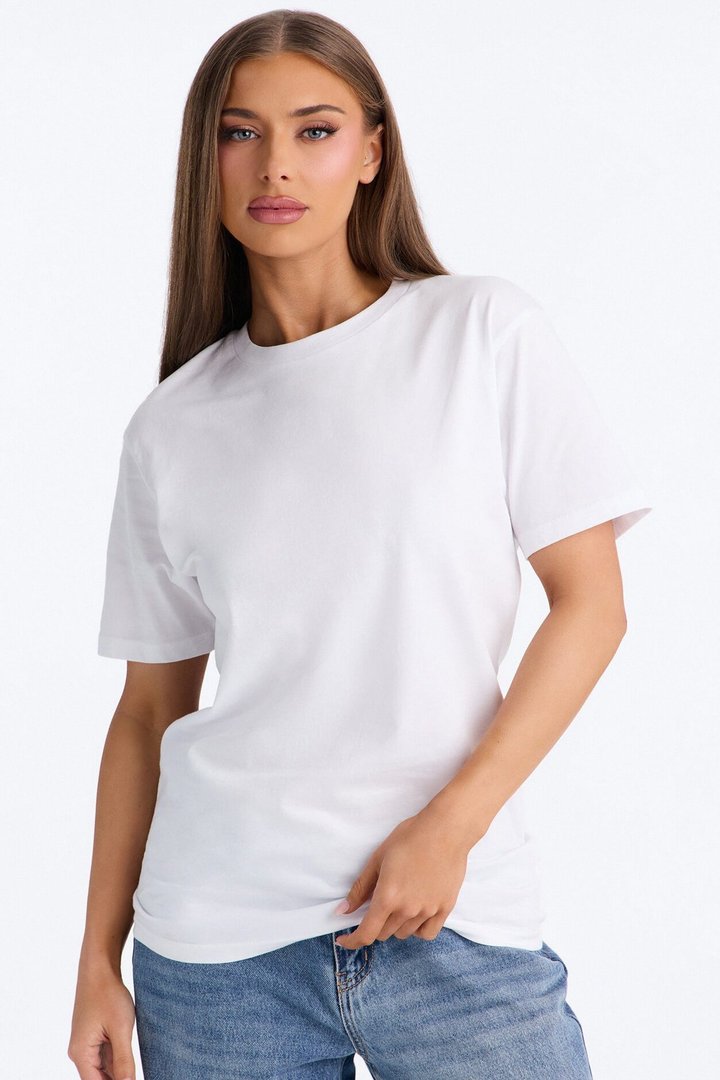 Random Tuesday Oversized T Shirt - White