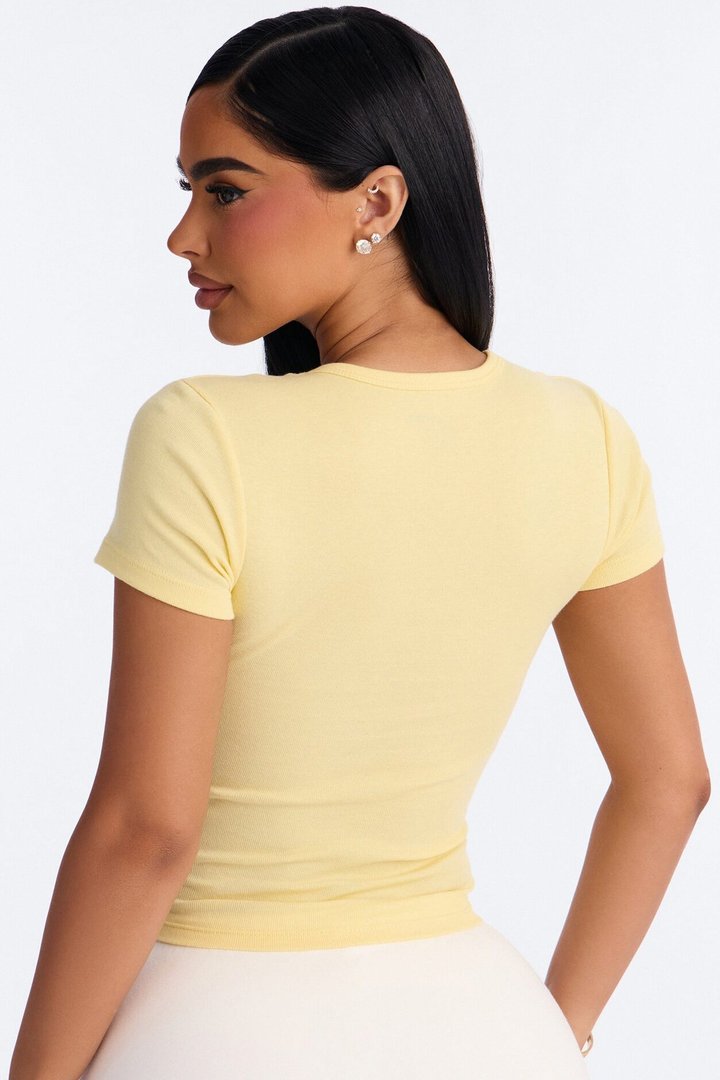 Jesus Loves You Baby Tee - Butter Yellow