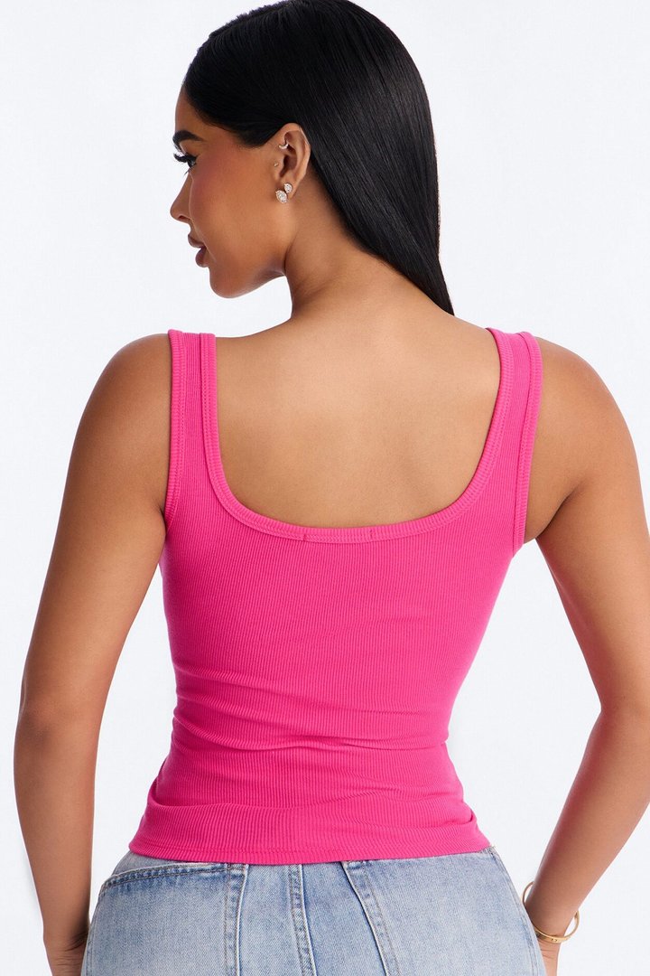 Keep It Classic Basic Tank Top - Fuchsia