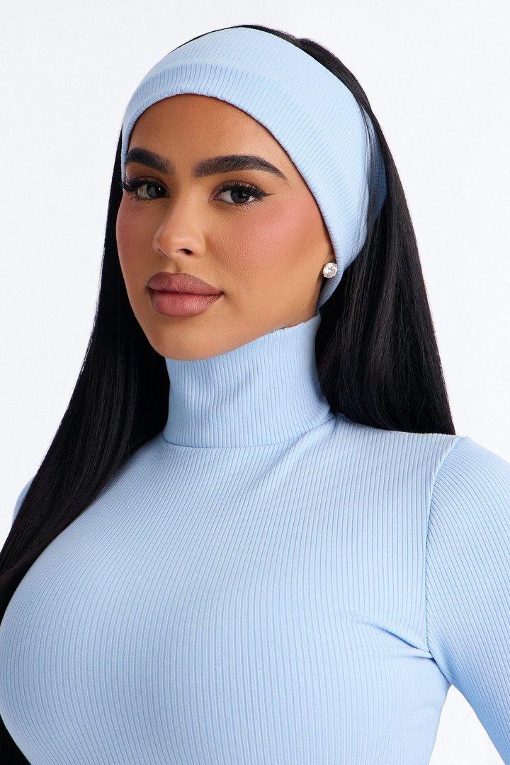 Katya Snatched 2 Piece Romper Set - Light Blue