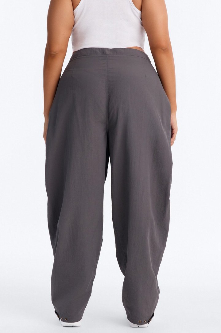 Nylon Windbreaker Pant - Charcoal