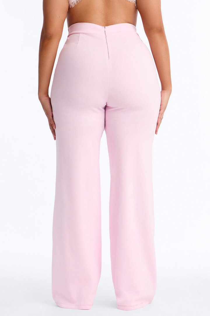 Tall Call It Even Wide Leg Dress Pants - Light Pink